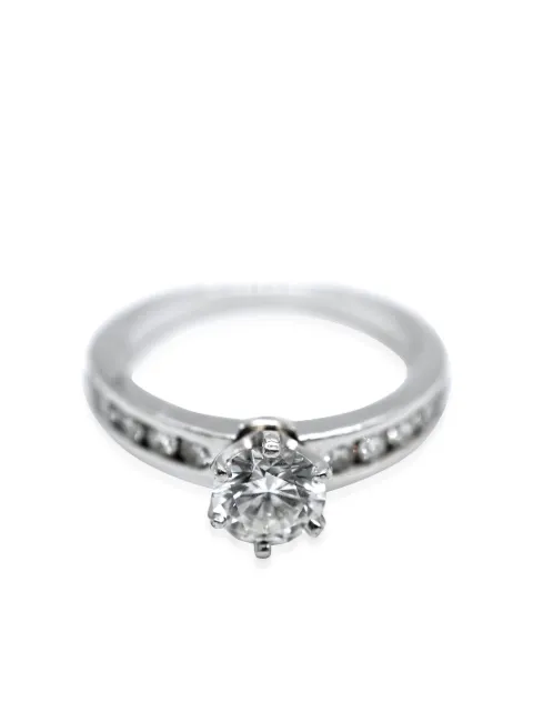 Tiffany & Co. Pre-Owned platinum diamond engagement ring Silver 133282