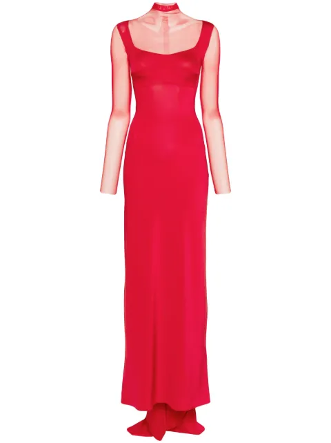 Atu Body Couture semi-sheer gown Red AT23248