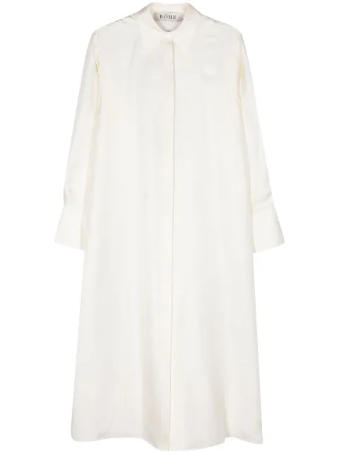 Róhe open-back silk midi dress Neutrals 41133030