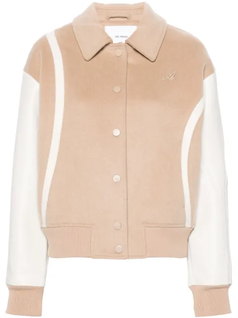 Axel Arigato Bay wool-blend varsity jacket Neutrals A2116002