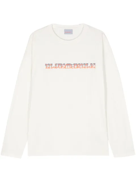 BLUEMARBLE logo-print cotton T-shirt White TS08JE28A24WHT