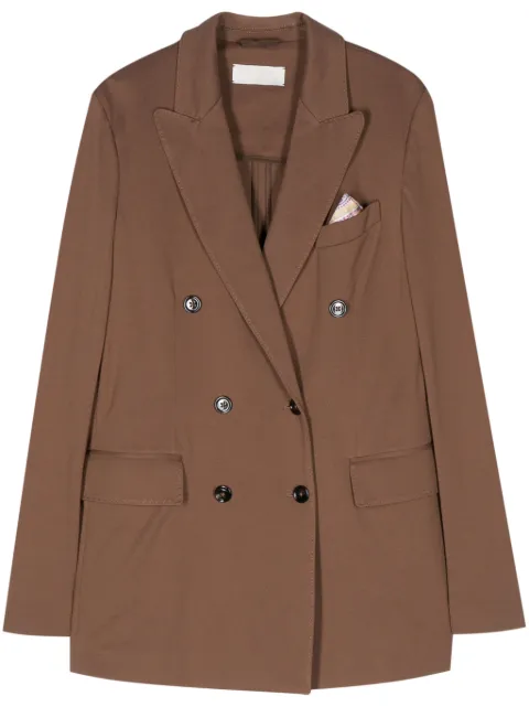 Circolo 1901 pocket-square blazer Brown FD3013