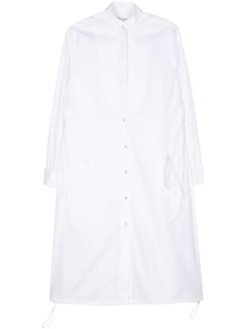 Wales Bonner contrast poplin midi dress White WS24DR05CO12