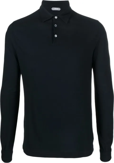 Zanone Ice cotton polo shirt Blue 811819ZG380