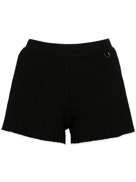 Jacquemus Le Short plissé knitted shorts Black 241KN4362358990