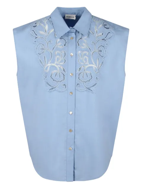 P.A.R.O.S.H. cotton shirt Blue D381186CANYOX24