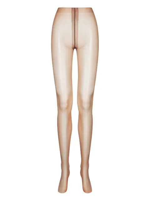 Maison Close satin high-waisted tights Neutrals 560114