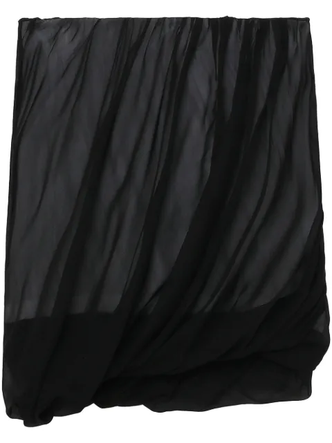 Helmut Lang Bubble gathered miniskirt Black O01HW301
