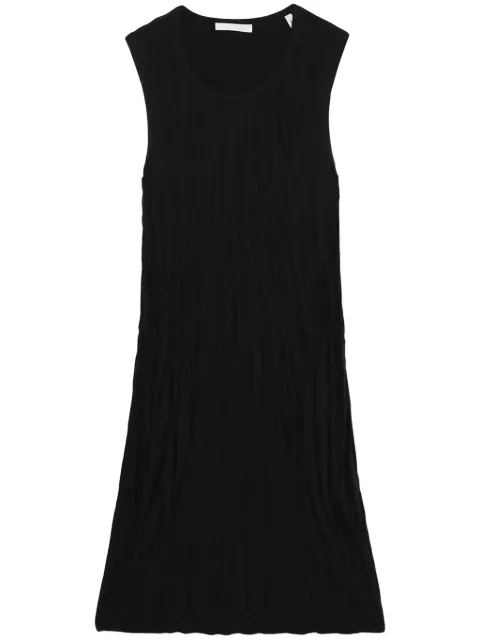Helmut Lang crinkled-finish satin minidress Black O01HW602