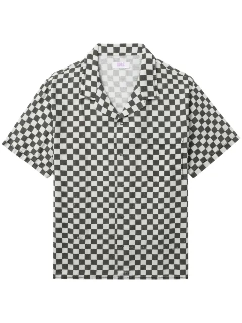 ERL checked short-sleeve shirt White ERL08B016