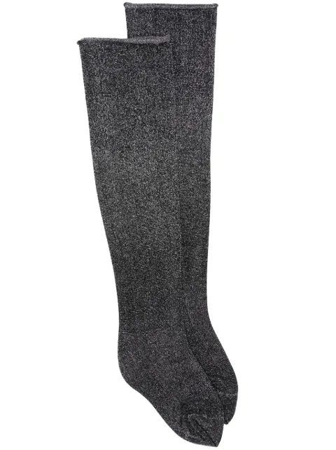 Maison Close lurex-detail stockings Silver 562372