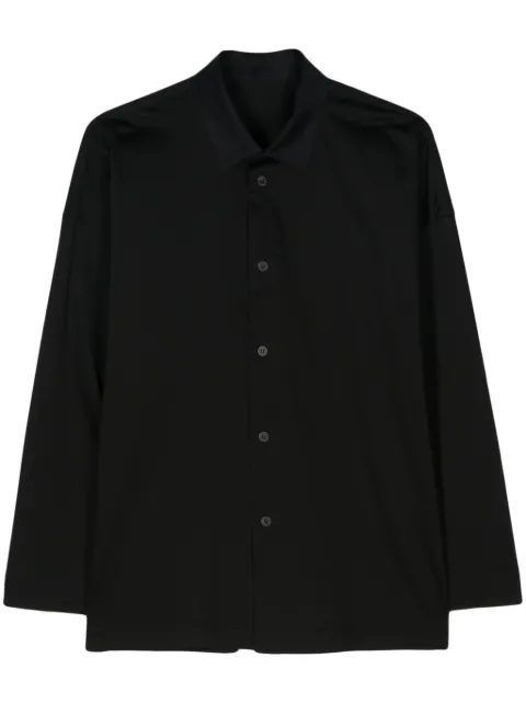 Homme Plissé Issey Miyake Streamline cotton shirt Black HP46JJ335