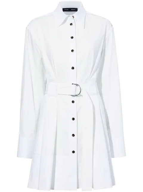 Proenza Schouler long-sleeve poplin shirt dress White R2433001SC083100