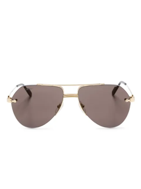 Cartier Eyewear pilot-frame sunglasses Gold CT0427S