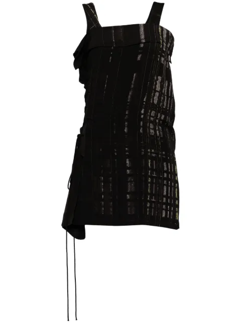 Y's lace-up mini dress Black YSB16210