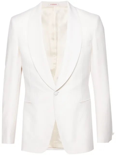 FURSAC shawl-lapels tuxedo jacket Neutrals FHPVE00091