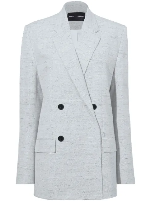 Proenza Schouler Hadley mélange-effect blazer Grey R2432005AY185