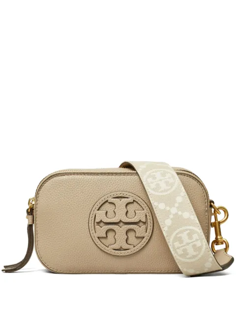 Tory Burch mini Miller leather crossbody bag Neutrals 150153