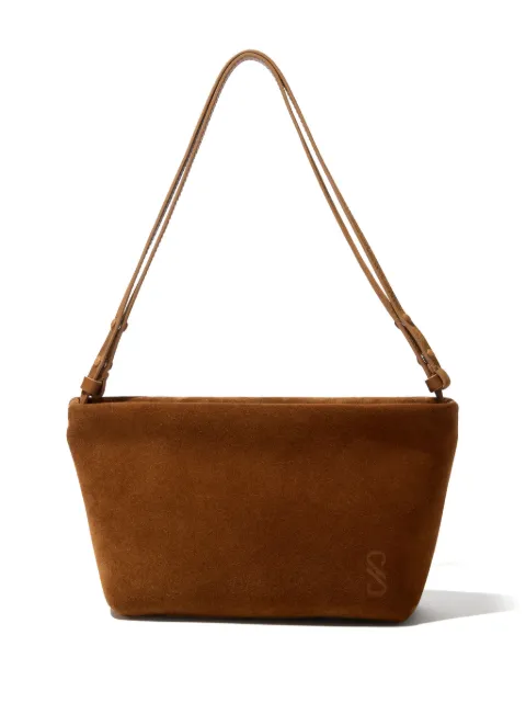 Proenza Schouler Bond suede shouler bag Brown HB243071C012S
