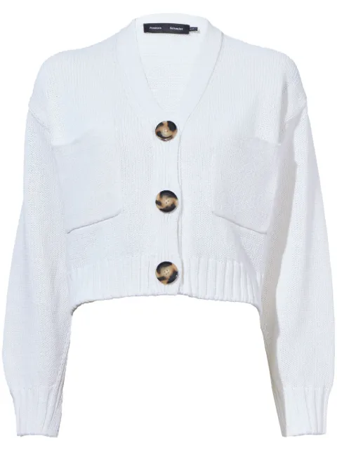 Proenza Schouler cropped knit cardigan White R2437174KC132102