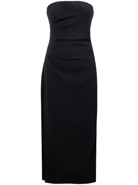 Proenza Schouler strapless crepe midi dress Black R2433008BY116