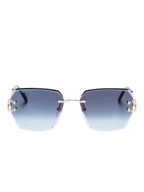 Cartier Eyewear Signature C square-shape sunglasses Gold CT0466S