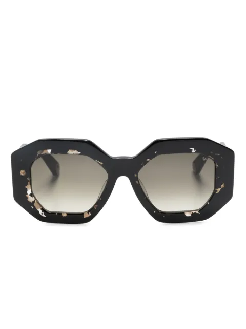 Philipp Plein Eyewear geometric-frame sunglasses Black SPP098M