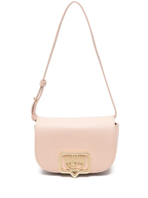 Chiara Ferragni Eyelike-plaque shoulder bag Pink 76SB4BBBZS517
