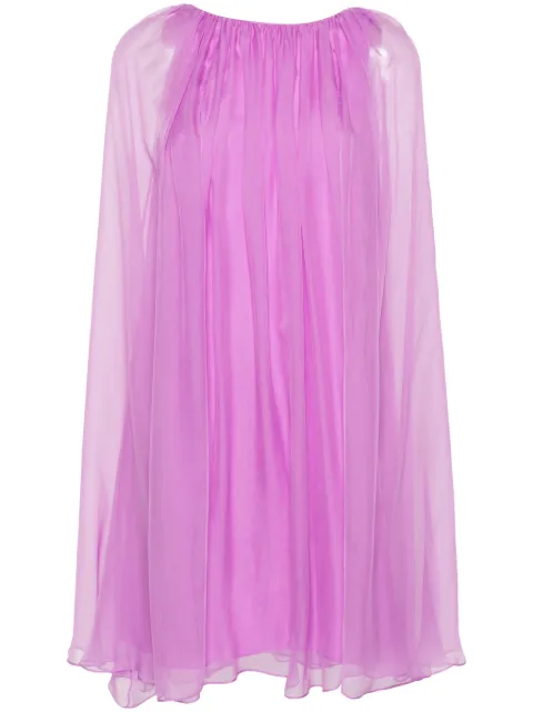 Max Mara Footing chiffon mini dress Purple 1122103460