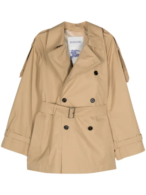 Burberry cotton waterproof trench coat Neutrals 8089783