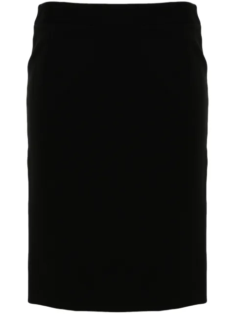 Christian Dior Pre-Owned 1990s crepe pencil skirt Black HOLADIO443