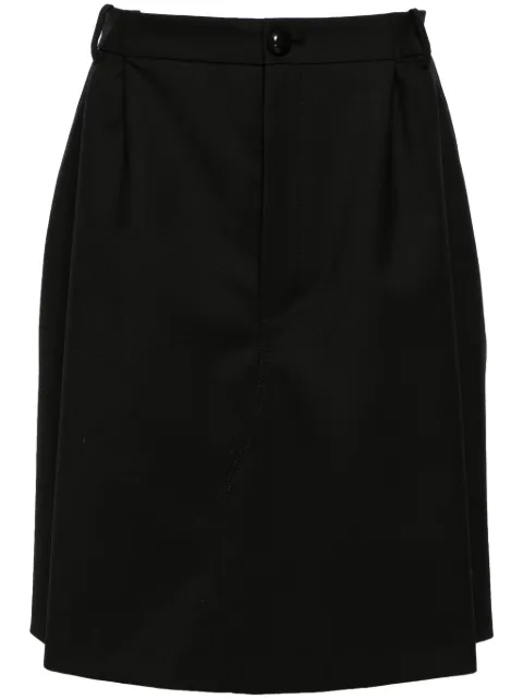 Namacheko Tidan layered twill shorts Black NS24507N2038