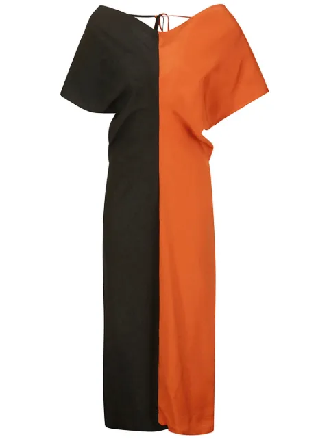colville Draped Neck Dress Black CVS24531BKOG