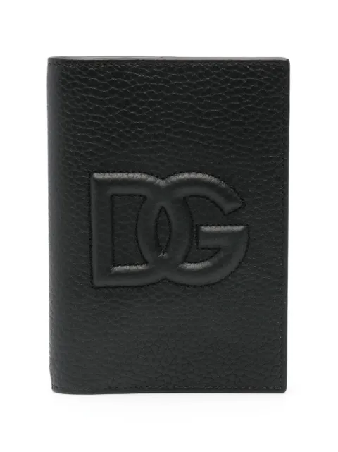 Dolce & Gabbana embossed-logo leather wallet Black BP2215AT489