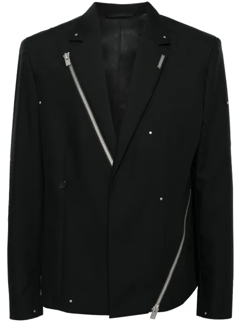 HELIOT EMIL wool-kid mohair blend tailored jacket Black HEM04027BLK01