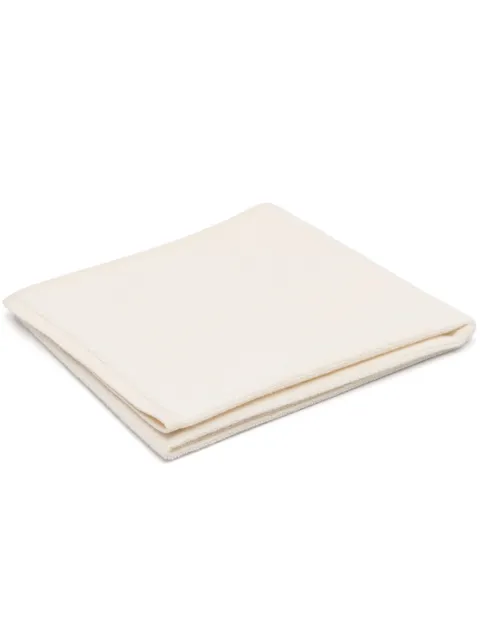 The Row Stripe cashmere towel Neutrals 8185Y751