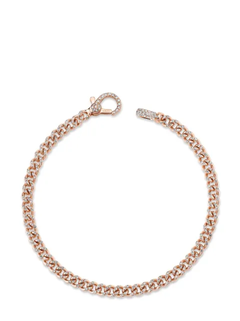 SHAY 18kt rose gold Baby diamond link bracelet Pink SB140300295