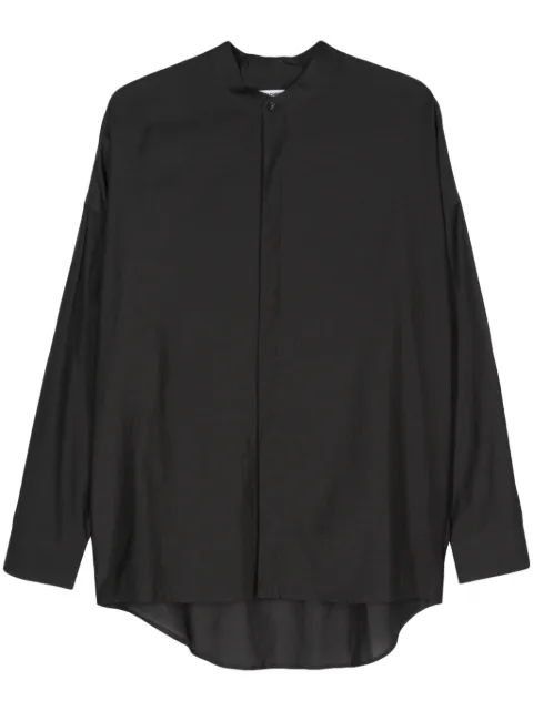Attachment band-collar shirt Grey AS41070