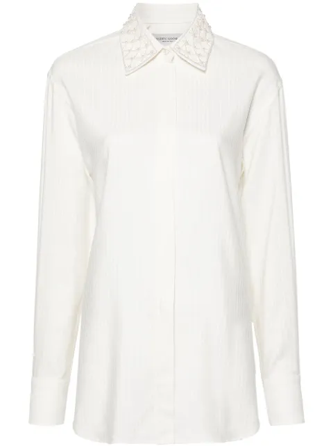Golden Goose ribbed-effect shirt Neutrals GWP00820P001373