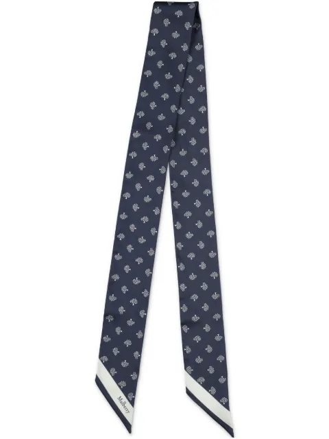 Mulberry tree-jacquard scarf Blue VS4774984U888