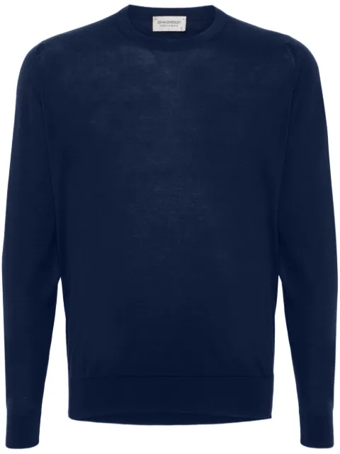 John Smedley Rowland cotton jumper Blue ROWLANDPULLOVER