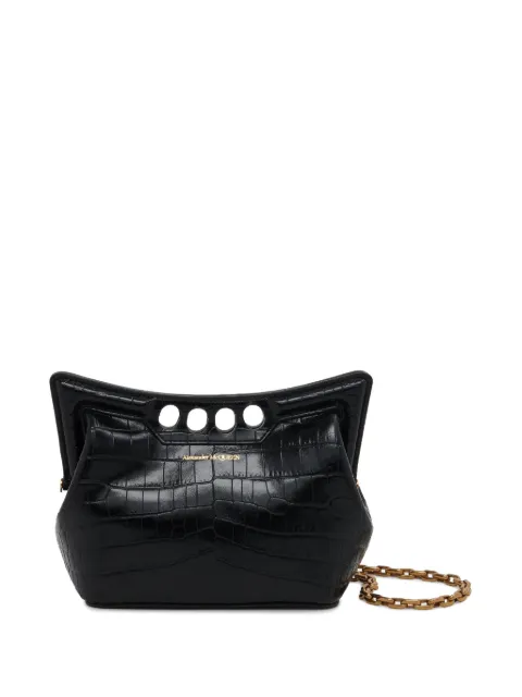 Alexander McQueen mini The Peak shoulder bag Black 7899481MCAA