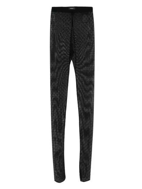 WARDROBE.NYC polka dot tights Black W2222F24PD