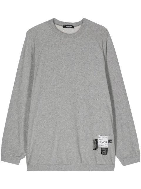 Undercover logo-patches cotton sweatshirt Grey UC1D48084