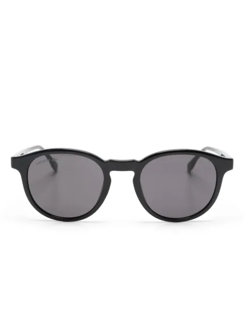 Lacoste logo-engraved round-frame sunglasses Black L6030S