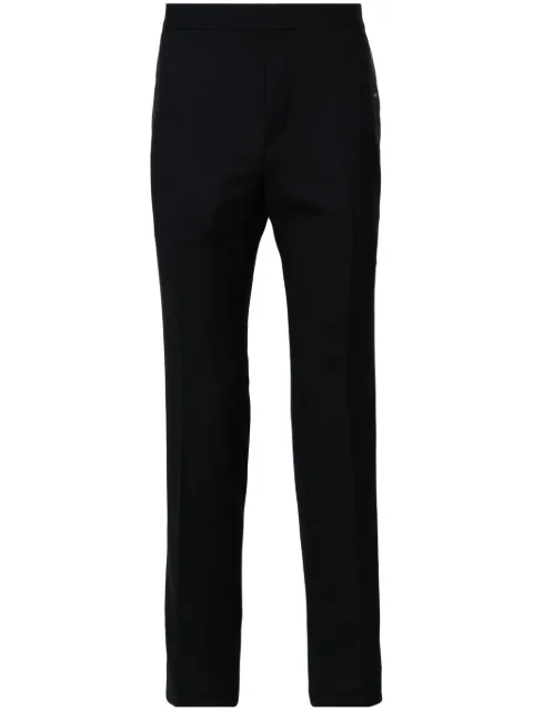 HUGO satin-trim tailored trousers Blue 50500173