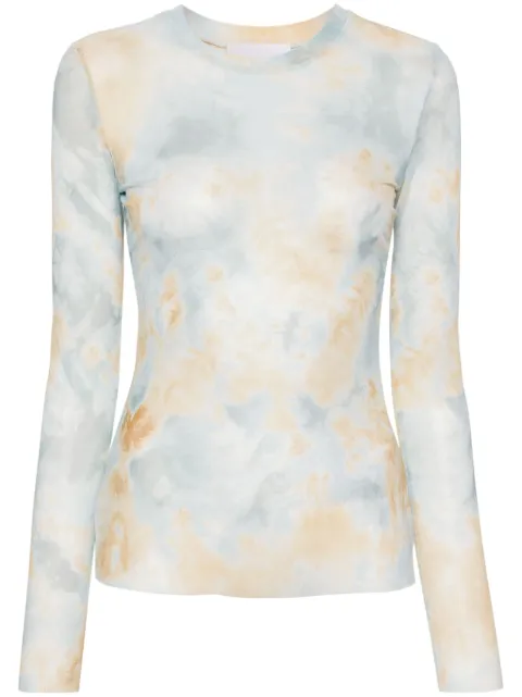 Erika Cavallini graphic-print top Blue P4SO05