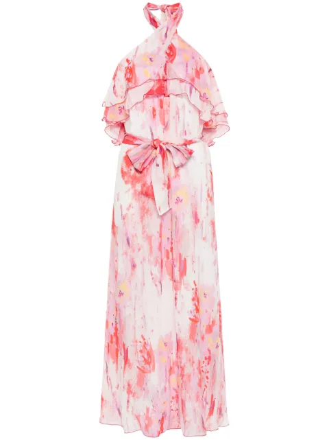 MSGM floral-print maxi dress Pink 3642MDA41247321