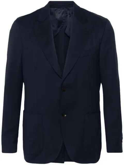 Lardini single-breasted wool blazer Blue EQ688AEEQSK62403