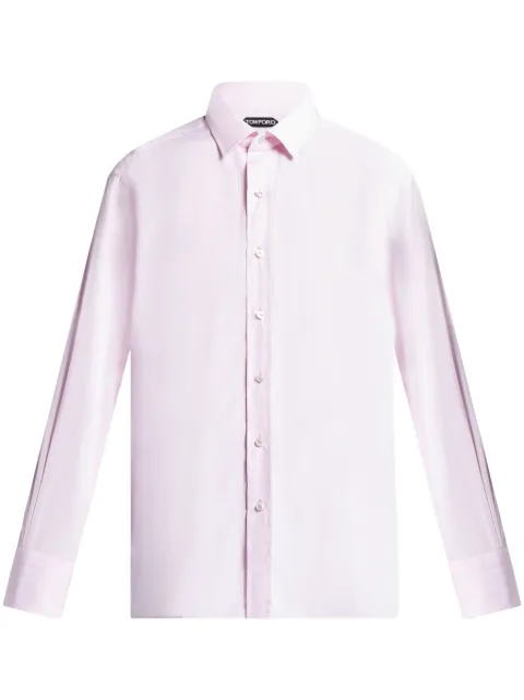 TOM FORD cotton poplin shirt Pink HSBS01CGS11